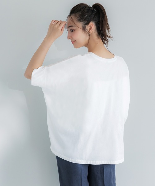 coca（coca）（コカ）の「バンザイスリーブトップス（Tシャツ/カットソー・レディース・ホワイト/ブラウン・M/L）」の8枚目の写真