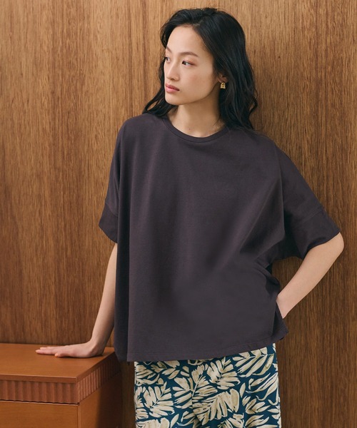 coca（coca）（コカ）の「バンザイスリーブトップス（Tシャツ/カットソー・レディース・ホワイト/ブラウン・M/L）」の14枚目の写真