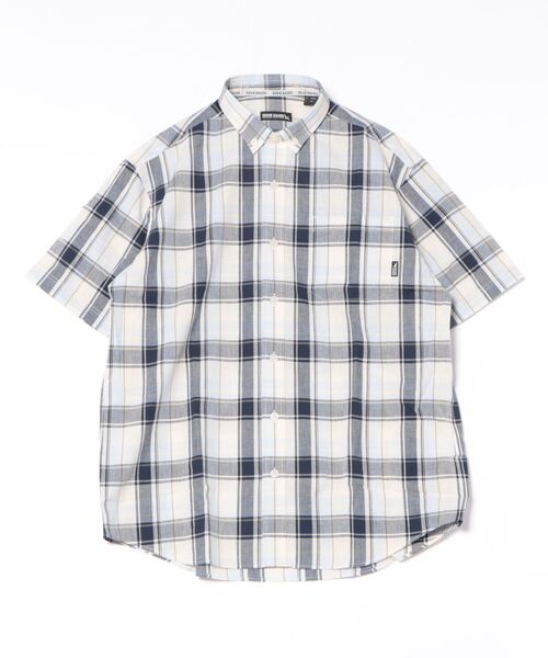 Eddie Bauer(エディーバウアー)の「コットンリネン 半袖 チェックシャツ(シャツ/ブラウス・メンズ・ブルー系/ブラウン系/アイボリー系/ネイビー系・M/L/XXL/XL/S)」の22枚目の写真