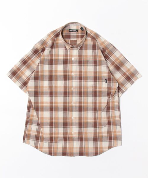 Eddie Bauer(エディーバウアー)の「コットンリネン 半袖 チェックシャツ(シャツ/ブラウス・メンズ・ブルー系/ブラウン系/アイボリー系/ネイビー系・M/L/XXL/XL/S)」の20枚目の写真