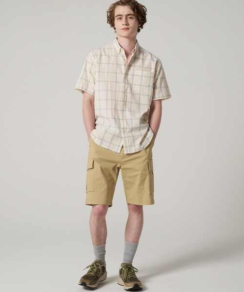 Eddie Bauer(エディーバウアー)の「コットンリネン 半袖 チェックシャツ(シャツ/ブラウス・メンズ・ブルー系/ブラウン系/アイボリー系/ネイビー系・M/L/XXL/XL/S)」の8枚目の写真