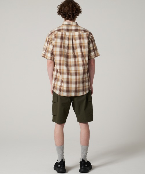 Eddie Bauer(エディーバウアー)の「コットンリネン 半袖 チェックシャツ(シャツ/ブラウス・メンズ・ブルー系/ブラウン系/アイボリー系/ネイビー系・M/L/XXL/XL/S)」の7枚目の写真