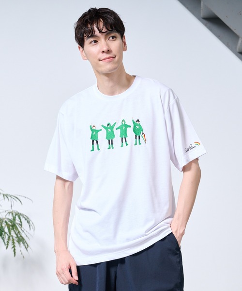 Arnold Palmer(アーノルドパーマー)の「シェア レイングラフィック Tシャツ(Tシャツ/カットソー・レディース・ホワイト/ライラック・M/S/LL/L/XS)」の7枚目の写真