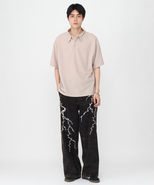 3.3 Field Trip （3.3フィールドトリップ）の「3.3 Field Trip／サンダークラックデニム（デニムパンツ・メンズ・ブラック・MEDIUM/LARGE）」の10枚目の写真