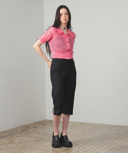 Ray BEAMS(レイビームス)の「ストレッチ カプリ パンツ(その他パンツ・レディース・ブラック/グレー・1/0)」の3枚目の写真