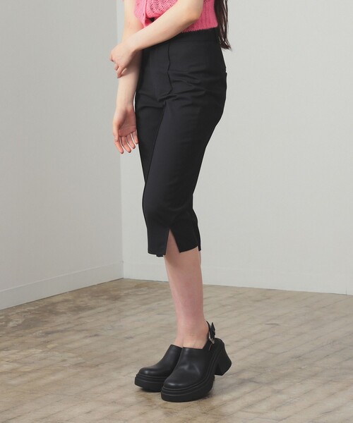 Ray BEAMS(レイビームス)の「ストレッチ カプリ パンツ(その他パンツ・レディース・ブラック/グレー・1/0)」の5枚目の写真