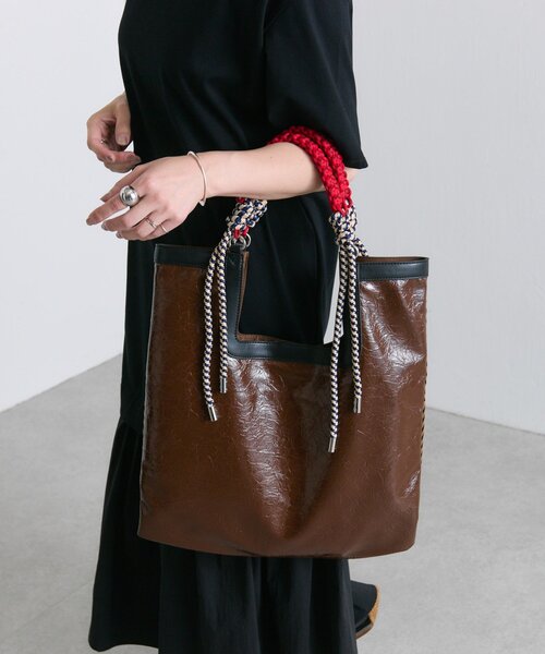 ear PAPILLONNER（イアパピヨネ）の「《A4サイズ対応》MTAミックストートバッグ（トートバッグ・レディース・グリーン系その他/ブラウン系その他・FREE）」の20枚目の写真