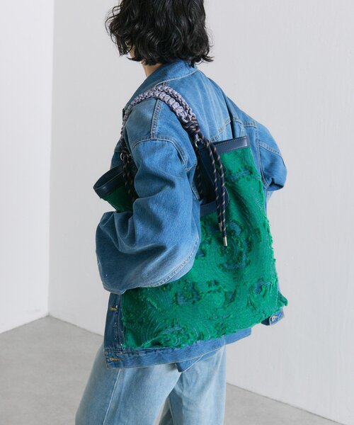 ear PAPILLONNER（イアパピヨネ）の「《A4サイズ対応》MTAミックストートバッグ（トートバッグ・レディース・グリーン系その他/ブラウン系その他・FREE）」の3枚目の写真