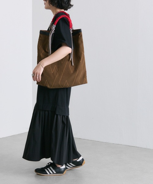 ear PAPILLONNER（イアパピヨネ）の「《A4サイズ対応》MTAミックストートバッグ（トートバッグ・レディース・グリーン系その他/ブラウン系その他・FREE）」の8枚目の写真