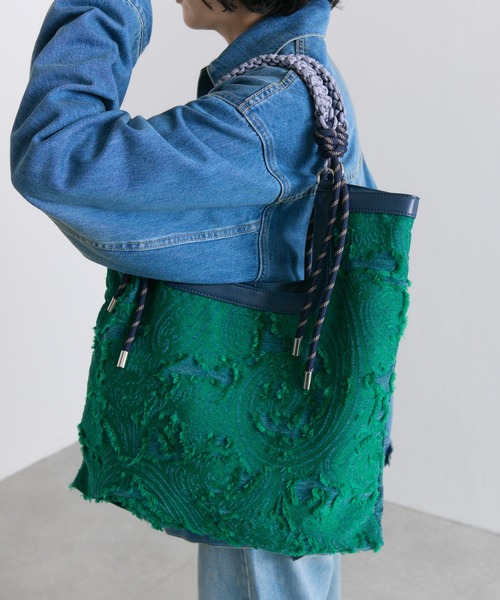 ear PAPILLONNER（イアパピヨネ）の「《A4サイズ対応》MTAミックストートバッグ（トートバッグ・レディース・グリーン系その他/ブラウン系その他・FREE）」の12枚目の写真