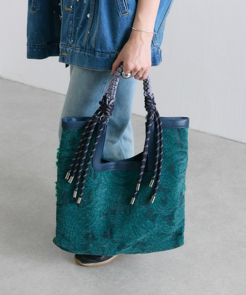 ear PAPILLONNER（イアパピヨネ）の「《A4サイズ対応》MTAミックストートバッグ（トートバッグ・レディース・グリーン系その他/ブラウン系その他・FREE）」の14枚目の写真