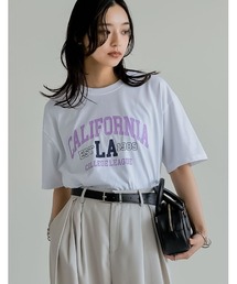綿天竺CaliforniaロゴＴシャツ