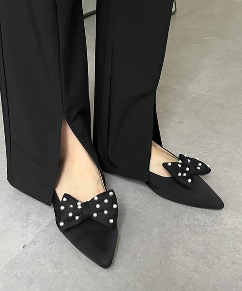 prose verse（プロズヴェール）の「【UVカット】水陸両用ストレッチスリットフレアパンツ（ラッシュガード・レディース・ブラック・PL/PM/LARGE/MEDIUM）」の18枚目の写真