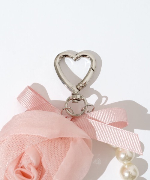 flower（フラワー）の「ローズチャーム（キーホルダー・レディース・アイボリー/ピンク・FREE）」の11枚目の写真