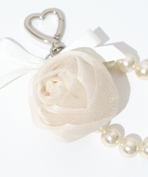 flower（フラワー）の「ローズチャーム（キーホルダー・レディース・アイボリー/ピンク・FREE）」の13枚目の写真