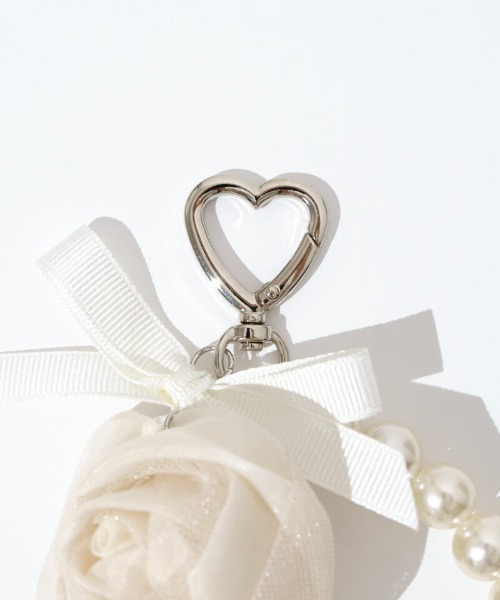 flower（フラワー）の「ローズチャーム（キーホルダー・レディース・アイボリー/ピンク・FREE）」の15枚目の写真