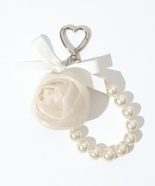 flower（フラワー）の「ローズチャーム（キーホルダー・レディース・アイボリー/ピンク・FREE）」の12枚目の写真