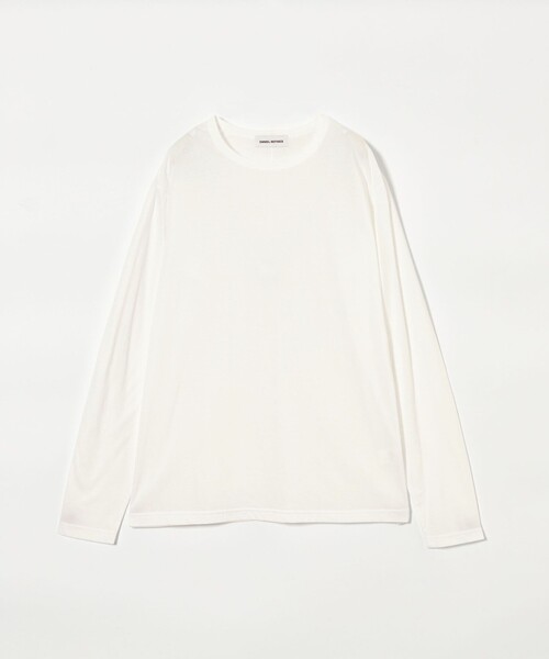 EMMEL REFINES（エメルリファインズ）の「＜EMMEL REFINES＞EM クルーネック ロングスリーブ Tシャツ（Tシャツ/カットソー・レディース・ブラック/ホワイト/シャーベット・FREE）」の2枚目の写真