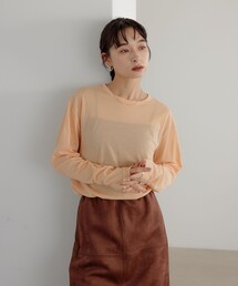 ＜EMMEL REFINES＞EM クルーネック ロングスリーブ Tシャツ