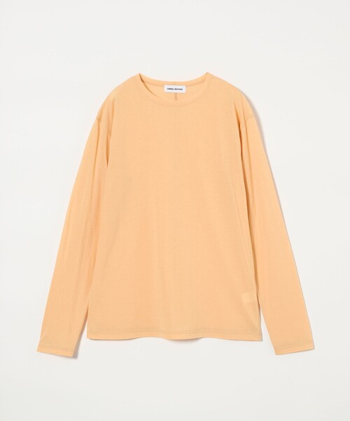 EMMEL REFINES（エメルリファインズ）の「＜EMMEL REFINES＞EM クルーネック ロングスリーブ Tシャツ（Tシャツ/カットソー・レディース・ブラック/ホワイト/シャーベット・FREE）」の12枚目の写真