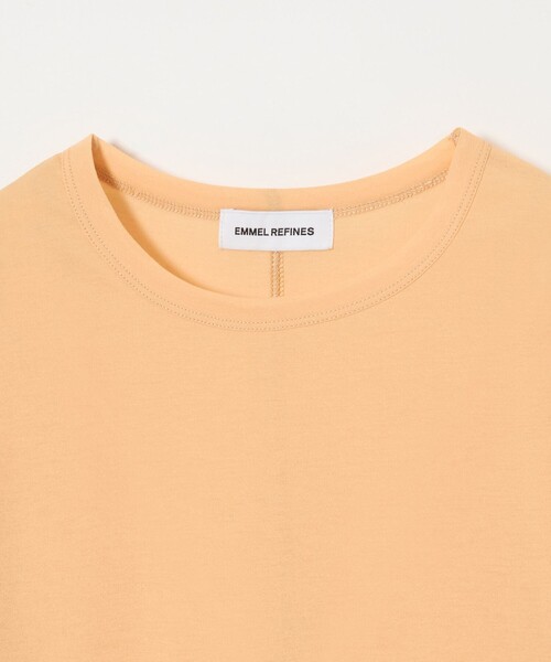 EMMEL REFINES（エメルリファインズ）の「＜EMMEL REFINES＞EM クルーネック ロングスリーブ Tシャツ（Tシャツ/カットソー・レディース・ブラック/ホワイト/シャーベット・FREE）」の14枚目の写真