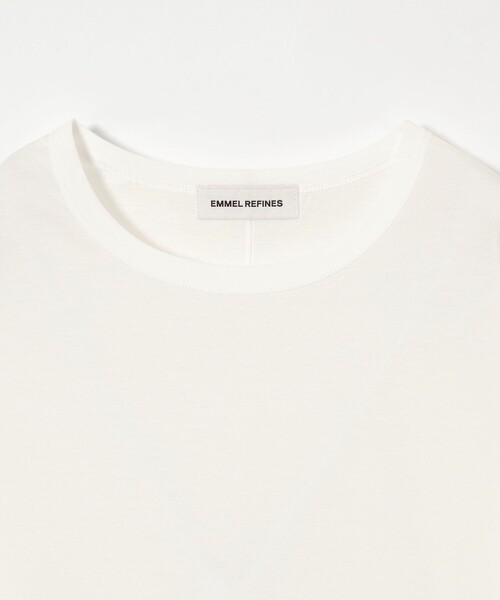 EMMEL REFINES（エメルリファインズ）の「＜EMMEL REFINES＞EM クルーネック ロングスリーブ Tシャツ（Tシャツ/カットソー・レディース・ブラック/ホワイト/シャーベット・FREE）」の20枚目の写真