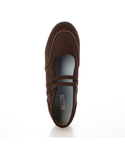 EVOL(イーボル)の「【ふかふか・軽量】ダブルベルトラウンドスニーカー IZ5824(パンプス・レディース・レオパード/ブラウン/ブラック/アイボリー/ブラック系その他・22.0cm/22.5cm/23.5cm/24.5cm/23.0cm/24.0cm/25.0cm)」の21枚目の写真