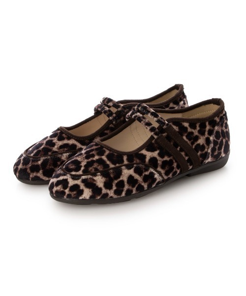 ふかふか・軽量】ダブルベルトラウンドスニーカー IZ5824（パンプス