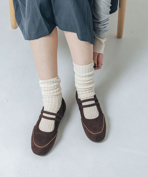 EVOL(イーボル)の「【ふかふか・軽量】ダブルベルトラウンドスニーカー IZ5824(パンプス・レディース・レオパード/ブラウン/ブラック/アイボリー/ブラック系その他・22.0cm/22.5cm/23.5cm/24.5cm/23.0cm/24.0cm/25.0cm)」の6枚目の写真