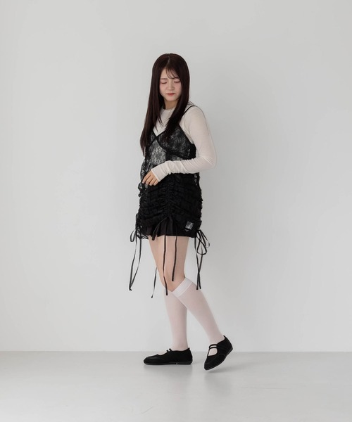 ふかふか・軽量】ダブルベルトラウンドスニーカー IZ5824（パンプス