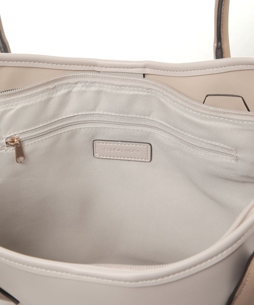 GLOBAL WORK（グローバルワーク）の「スペ軽BIGトート/495786（トートバッグ・レディース・ホワイト系その他3/ベージュ/ブラック・FREE）」の12枚目の写真