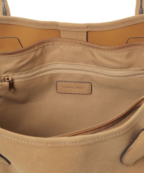 GLOBAL WORK（グローバルワーク）の「スペ軽BIGトート/495786（トートバッグ・レディース・ホワイト系その他3/ベージュ/ブラック・FREE）」の8枚目の写真