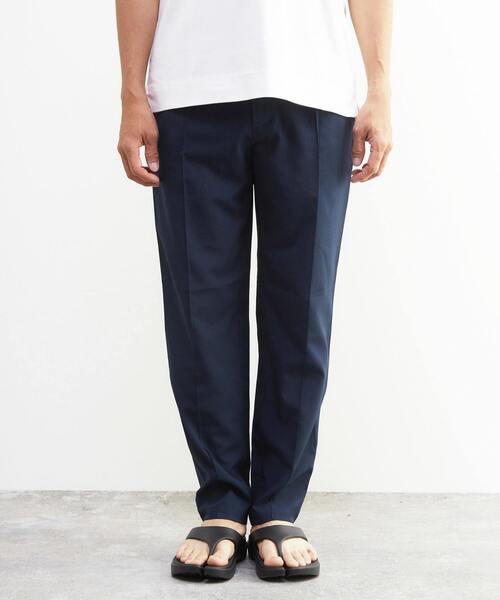 MEN'S MELROSE(メンズメルローズ)の「ウーリーDOTAIR クリースステッチテーパードパンツ | 2WAYストレッチ / 防シワ(その他パンツ・メンズ・ネイビー/チャコールグレー・2/3/4/5)」の3枚目の写真