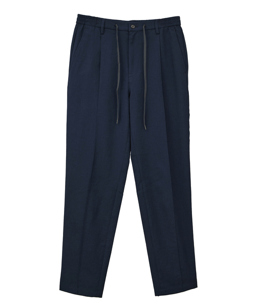 MEN'S MELROSE(メンズメルローズ)の「ウーリーDOTAIR クリースステッチテーパードパンツ | 2WAYストレッチ / 防シワ(その他パンツ・メンズ・ネイビー/チャコールグレー・2/3/4/5)」の7枚目の写真