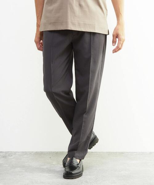 MEN'S MELROSE(メンズメルローズ)の「ウーリーDOTAIR クリースステッチテーパードパンツ | 2WAYストレッチ / 防シワ(その他パンツ・メンズ・ネイビー/チャコールグレー・2/3/4/5)」の15枚目の写真