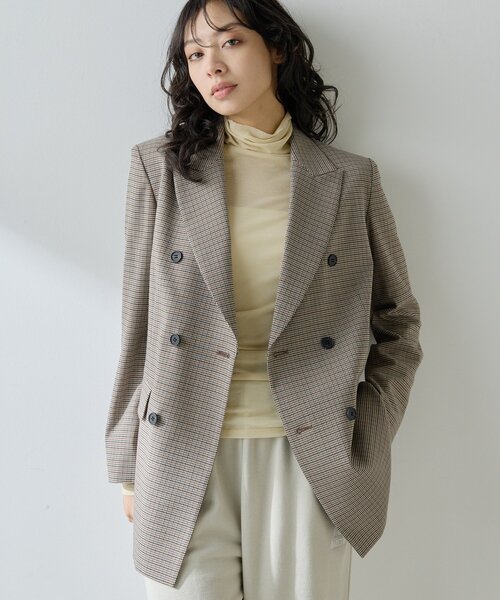 ガンクラブチェックダブルジャケット（テーラードジャケット）｜Whim