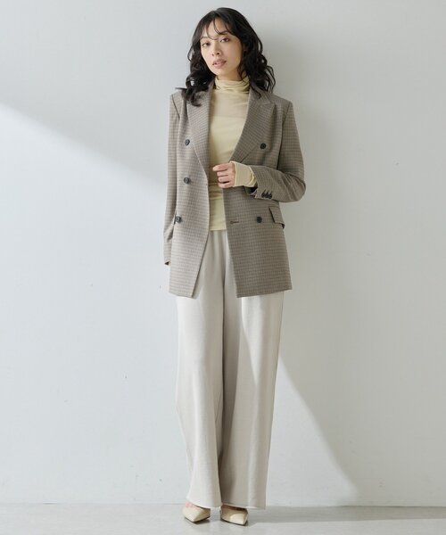 Whim Gazette(ウィム ガゼット) ダブルジャケット ベージュ ガンクラブ