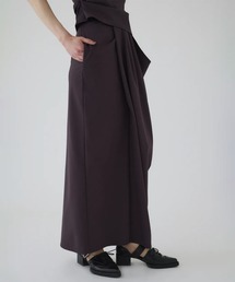 【RIM.ARK/リムアーク】Cut drape SK/カットドレープスカート