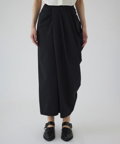 RIM.ARK(リムアーク)の「【RIM.ARK/リムアーク】Cut drape SK/カットドレープスカート(スカート・レディース・ダークブラウン/ブラック・36/38)」の20枚目の写真