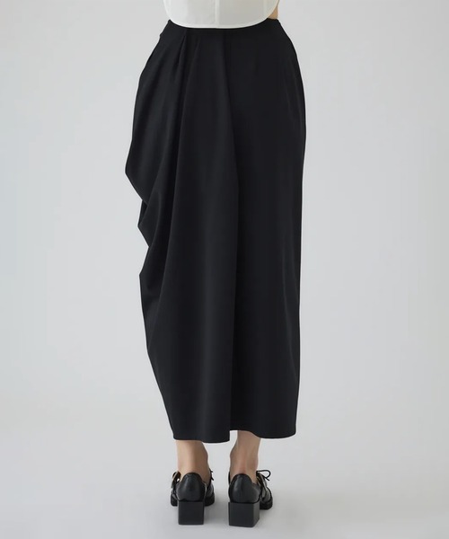 RIM.ARK(リムアーク)の「【RIM.ARK/リムアーク】Cut drape SK/カットドレープスカート(スカート・レディース・ダークブラウン/ブラック・36/38)」の18枚目の写真