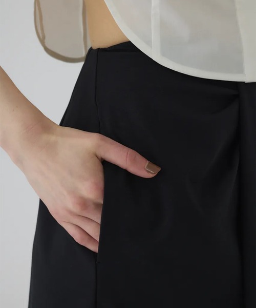RIM.ARK/リムアーク】Cut drape SK/カットドレープスカート（スカート