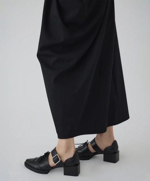 RIM.ARK(リムアーク)の「【RIM.ARK/リムアーク】Cut drape SK/カットドレープスカート(スカート・レディース・ダークブラウン/ブラック・36/38)」の14枚目の写真