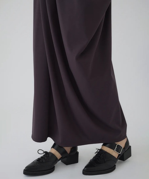 RIM.ARK/リムアーク】Cut drape SK/カットドレープスカート（スカート