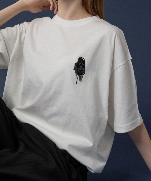 ONCILY(オンシェリー)の「【SUMMER SPECIAL ITEM】ICE LOGO T-SHIRT / アイスロゴTシャツ(Tシャツ/カットソー・メンズ・ホワイト/ホワイト系その他2/ホワイト系その他・SMALL/MEDIUM/LARGE)」の5枚目の写真