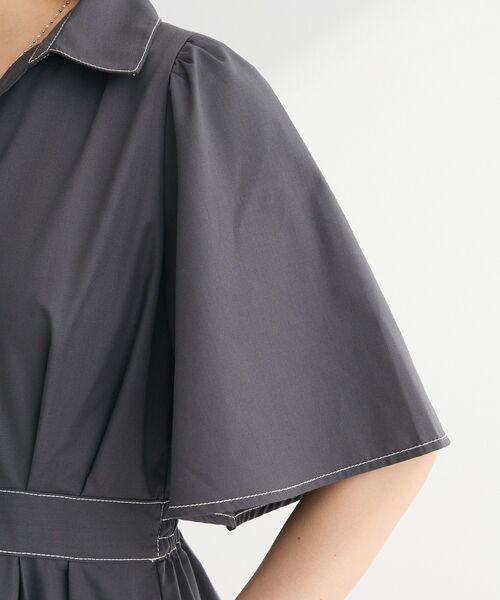 ELENCARE DUE（エレンカーレデュエ）の「・ELENCARE DUE スキッパーワンピース（ワンピース・レディース・ベージュ/ネイビー/チャコールグレー・FREE）」の11枚目の写真