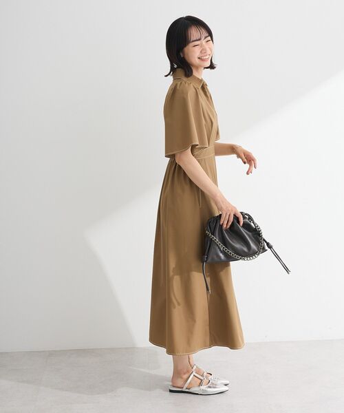 ELENCARE DUE（エレンカーレデュエ）の「・ELENCARE DUE スキッパーワンピース（ワンピース・レディース・ベージュ/ネイビー/チャコールグレー・FREE）」の16枚目の写真