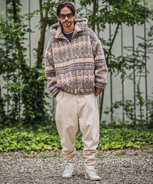 CAMBIO（カンビオ）の「mp13939-バックリブダックサルエルテーパードパンツ（その他パンツ・メンズ・ブラック/カーキ/アイボリー・M/L/XL）」の10枚目の写真