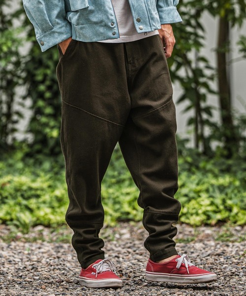 mp13939-バックリブダックサルエルテーパードパンツ（その他パンツ