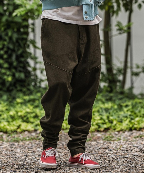 CAMBIO（カンビオ）の「mp13939-バックリブダックサルエルテーパードパンツ（その他パンツ・メンズ・ブラック/カーキ/アイボリー・M/L/XL）」の13枚目の写真