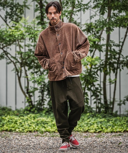 CAMBIO（カンビオ）の「mp13939-バックリブダックサルエルテーパードパンツ（その他パンツ・メンズ・ブラック/カーキ/アイボリー・M/L/XL）」の16枚目の写真